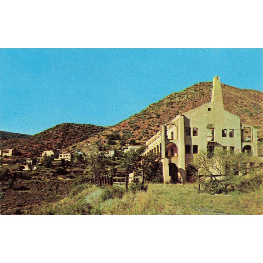 Vintage Little Daisy Hotel Jerome Arizona Postcard Roben Co K-17140 Chrome